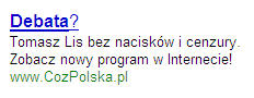Link sponsorowany CozPolska Wybory 2007