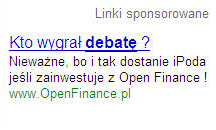 Link Sponsorowany OpenFinance Wybory