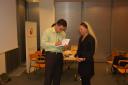 Tomek Frontczak signing his book