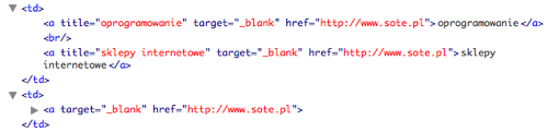 Linki Sote.pl First Link Count