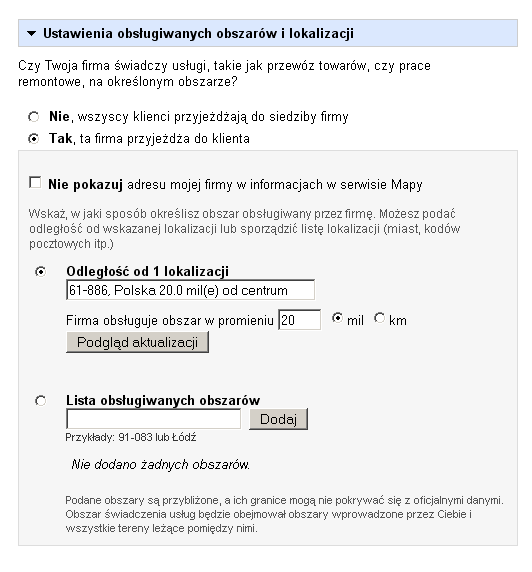 Centrum Firm Lokalnych - settings Centrum Firm Lokalnych - settings