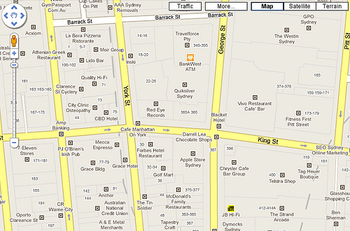 ikony lokalnych biznesów w Google Maps
