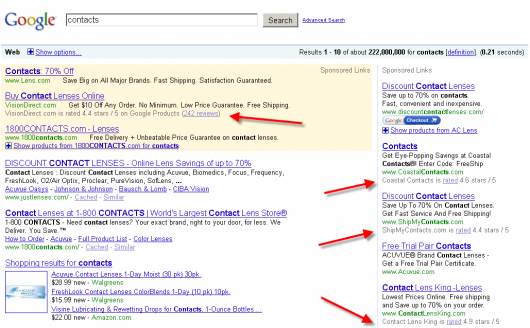 Adwords gwiazdki oceny recenzje Adwords gwiazdki oceny recenzje