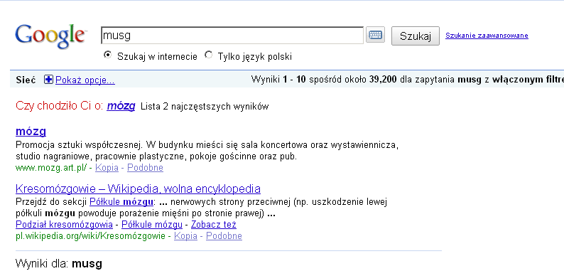 czy chodziło ci o czy chodziło ci o