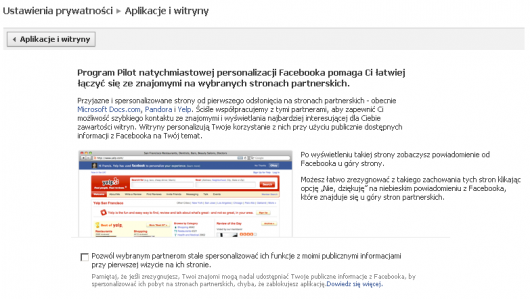prywatność Facebook open graph prywatność Facebook open graph