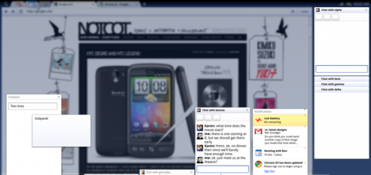 Chrome OS - panele