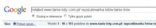 Google nagłówek - stary Google nagłówek - stary