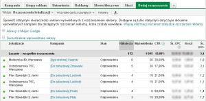 statystyki AdWords - rozszerzenia reklam statystyki AdWords - rozszerzenia reklam