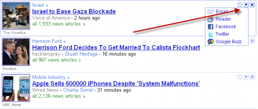 google news share