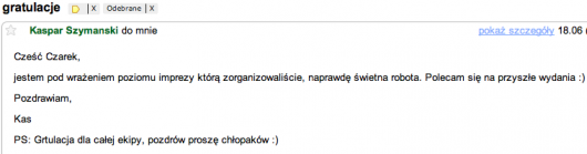 mail pochwalny Kaspar mail pochwalny Kaspar