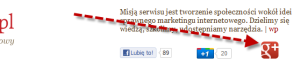 badge google plusa na Sprawnym