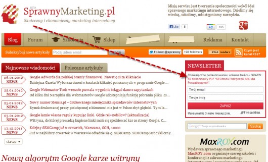 boks newslettera